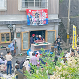 地域活性化と被災地支援にマグロ解体実演販売