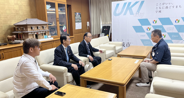 熊本地震被災地 宇城市に義援金寄贈